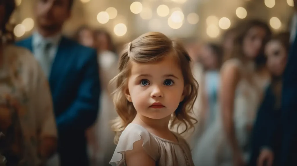 Child at a wedding