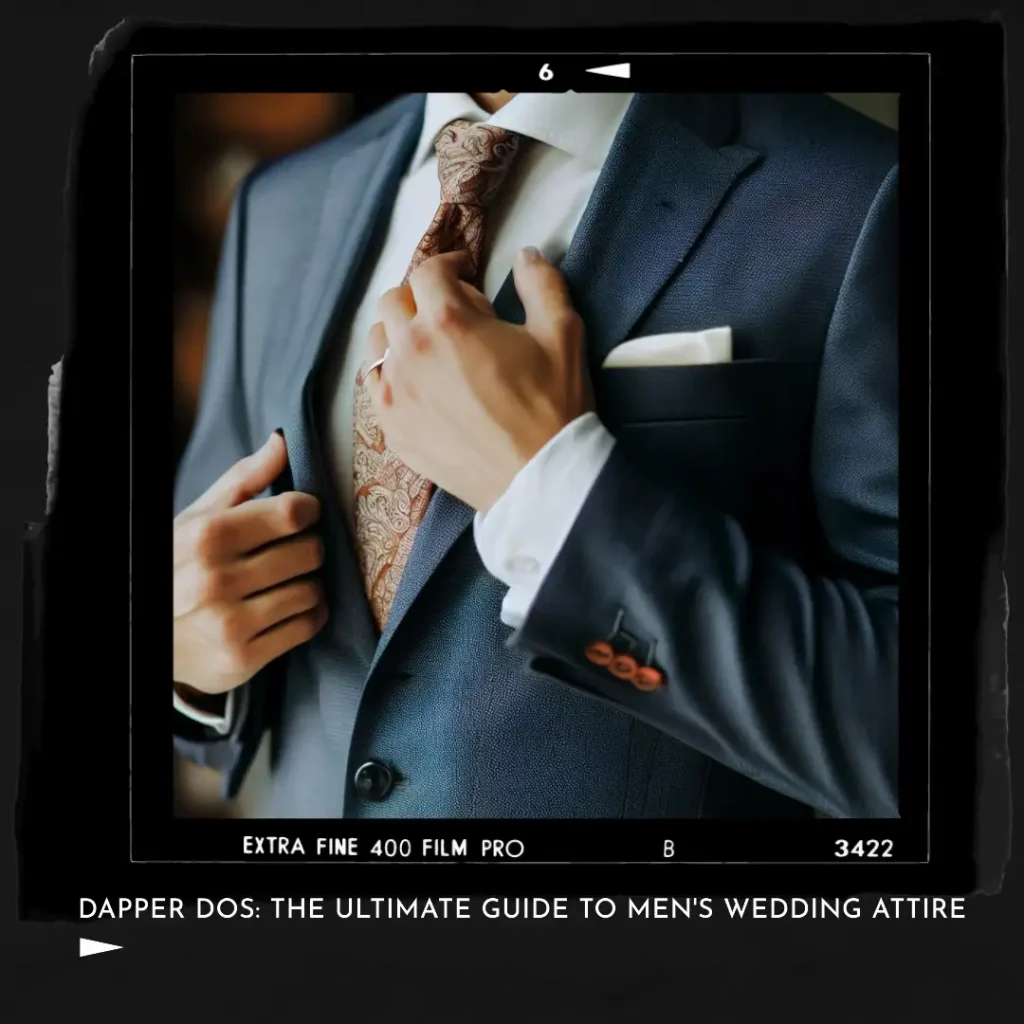 Man in a suit for a wedding