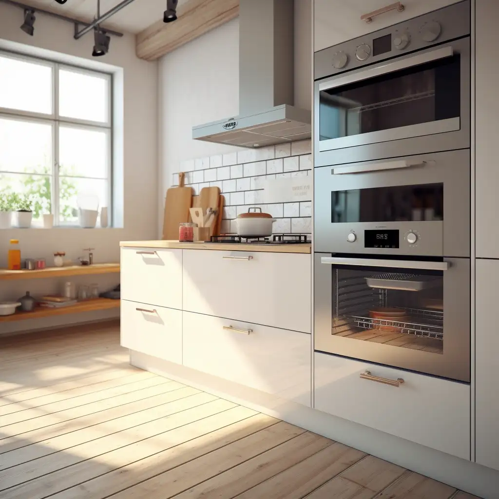 oven in a modern kitchen