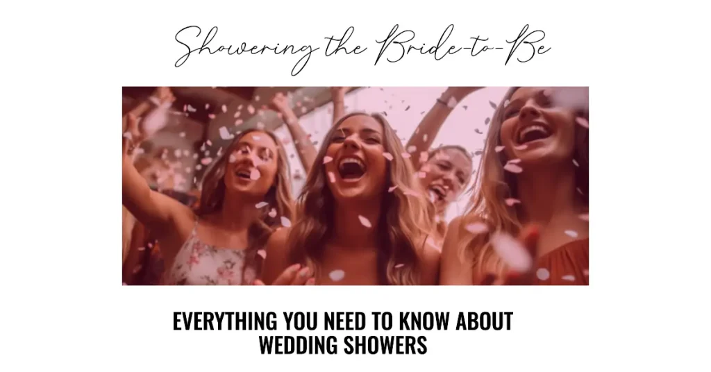 Girls celebrating at wedding shower