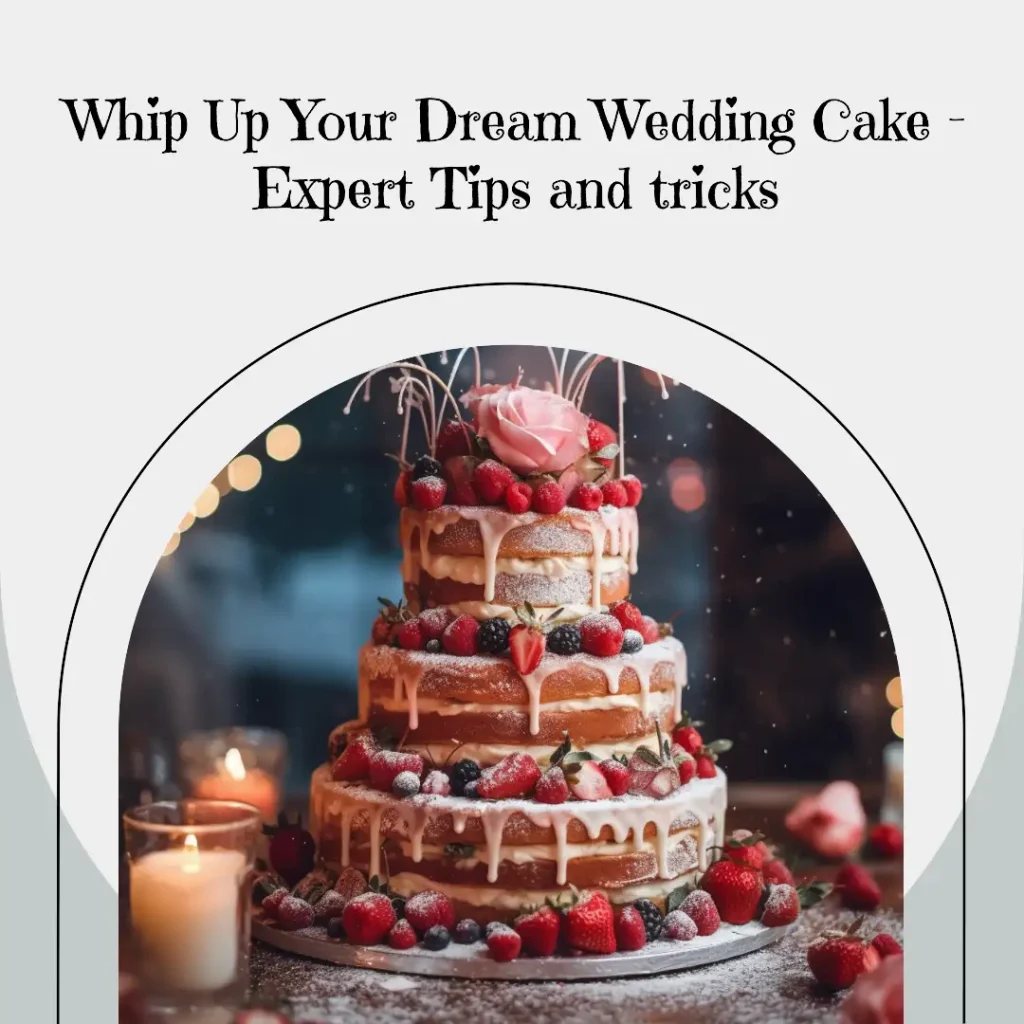 Beautiful homemade wedding cake