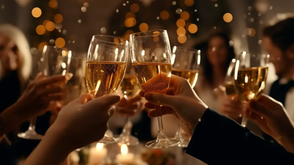 toast at a wedding
